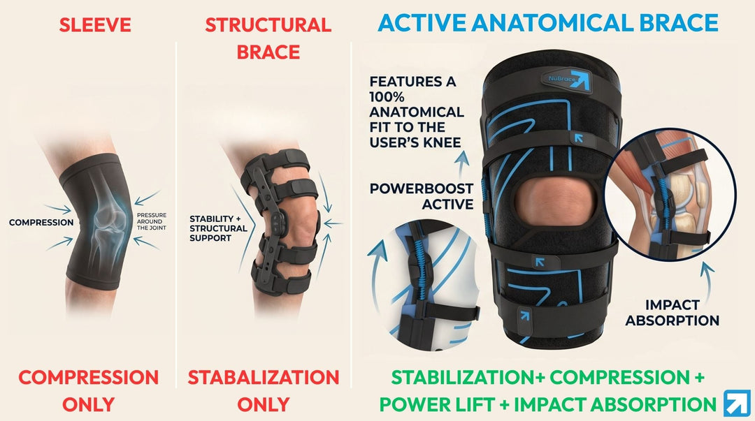 Medical Grade Knee Brace vs Compression Sleeve
