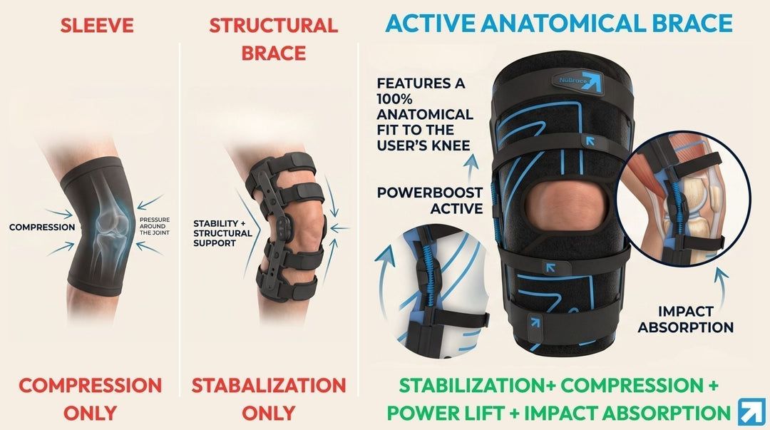 Medical Grade Knee Brace vs Compression Sleeve