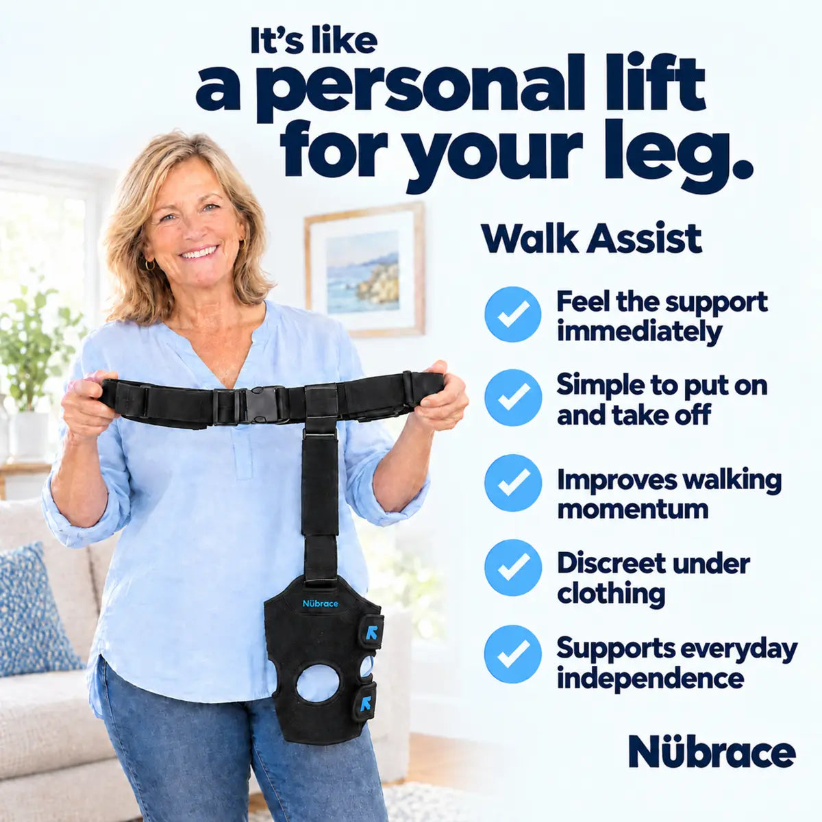 Walk Assist benefits and personal leg-lift overview